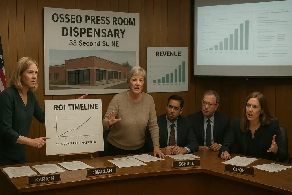 Osseo Residents Push Back as City Weighs Bond Debt to Fund Municipal Dispensary