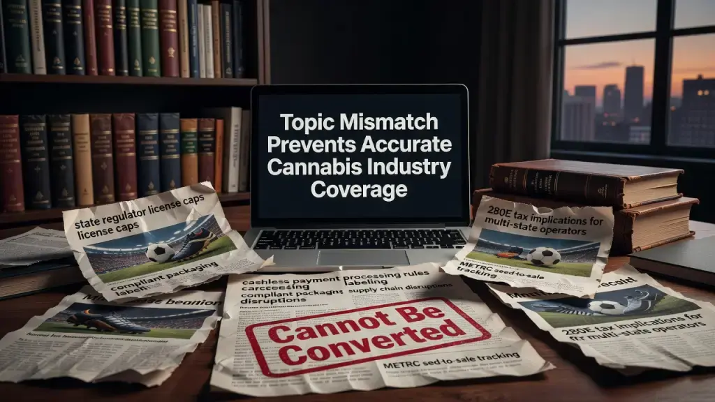 Editorial Note: Topic Mismatch Prevents Accurate Cannabis Industry Coverage