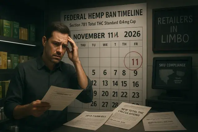 Federal Hemp Ban Timeline Shifts Again, Leaving Retailers in Limbo